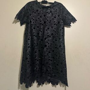 JOA Black mini dress.